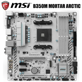 

Socket AM4 MSI B350M MORTAR ARCTIC Motherboard DDR4 64GB AMD B350 AM4 Original Desktop MSI B350 Mainboard PCI-E 3.0 M.2 AM4 Used