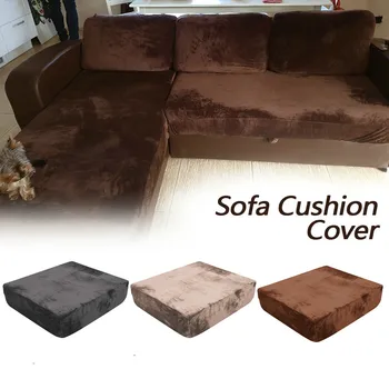 

1/2/3/ Seat Sofa Cushion Cover Soft Velvet Chair Cover Furniture Protector Spandex Washable Removable Slipcover