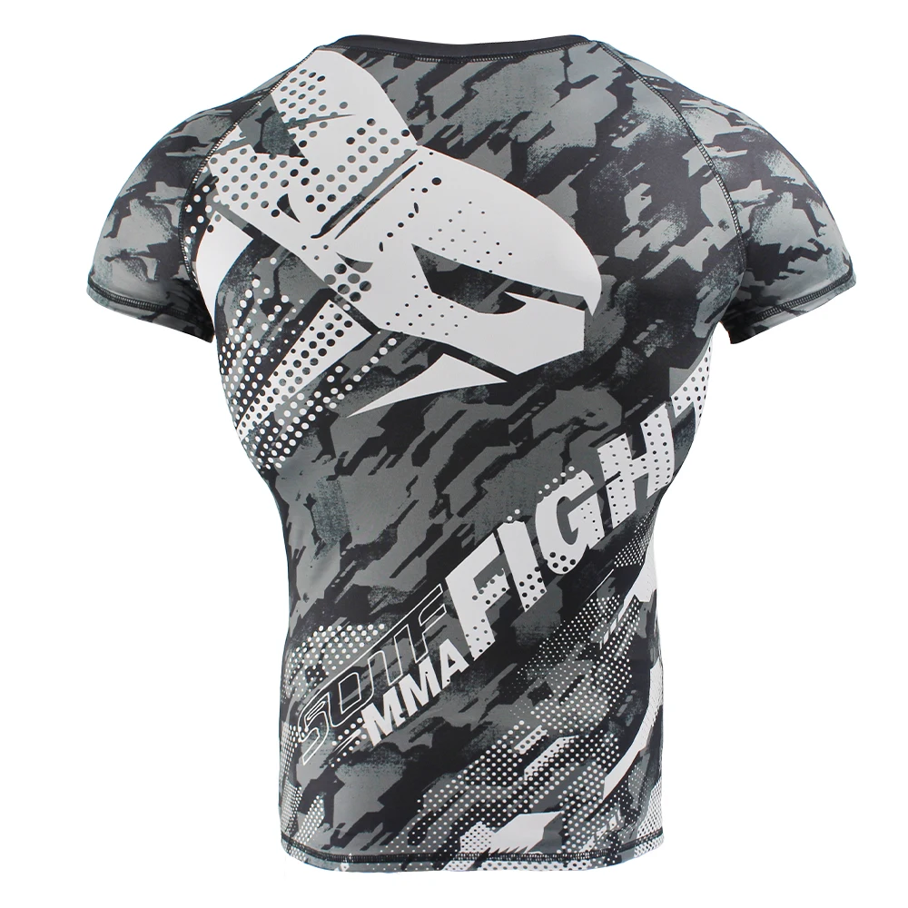 SOTF MMA Змея голова Камуфляж для фитнеса дышащие обтягивающие боксерские Джерси