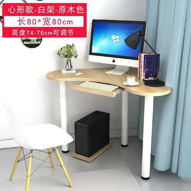 طاولة زاوية للكمبيوتر بسيطة وصغيرة مثلثة كمبيوتر مكتبي صغير منحنية aliexpress