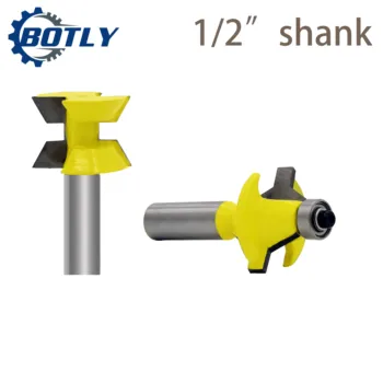 

1/2" Shank wood milling cutter Router Bit Set Woodworking Groove Chisel Cutter Tool120 Degree milling cutter woodwork end mill