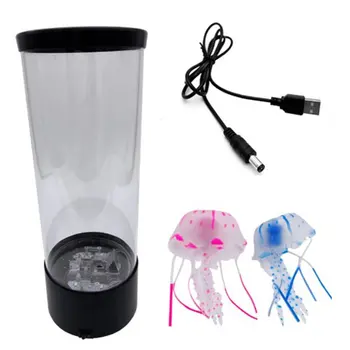 

USB Charging Jellyfish Lamp Led Color Changing Home Decoration Night Light Jellyfish Aquarium Style Led Lamp