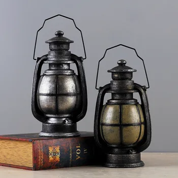 

EUROPEAN RETRO CREATIVE KEROSENE LAMP PIGGY BANK RESIN CRAFTS ORNAMENTS HOME DECORATIONS CAFE SMALL FURNISHINGS