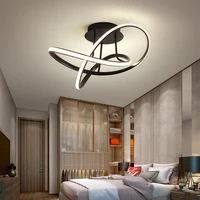 Nordic modern led household creative ceiling lamp living room dining room bedroom study special shape new black