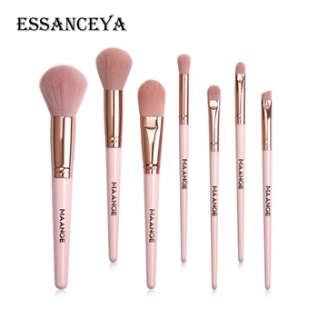 

ESSANCEYA 7Pcs Pro Makeup Brushes Set Eye Blender Blush Powder Foundation Concealer Make Up Brushe Tools Soft Hair Cosmetic Set