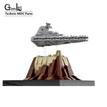 

NEW Space Wars SW MOC - Mini Scale Destroyer Over Jedha MOC-47569 Building Blocks Bricks DIY Toys for Children Chrismas Gifts