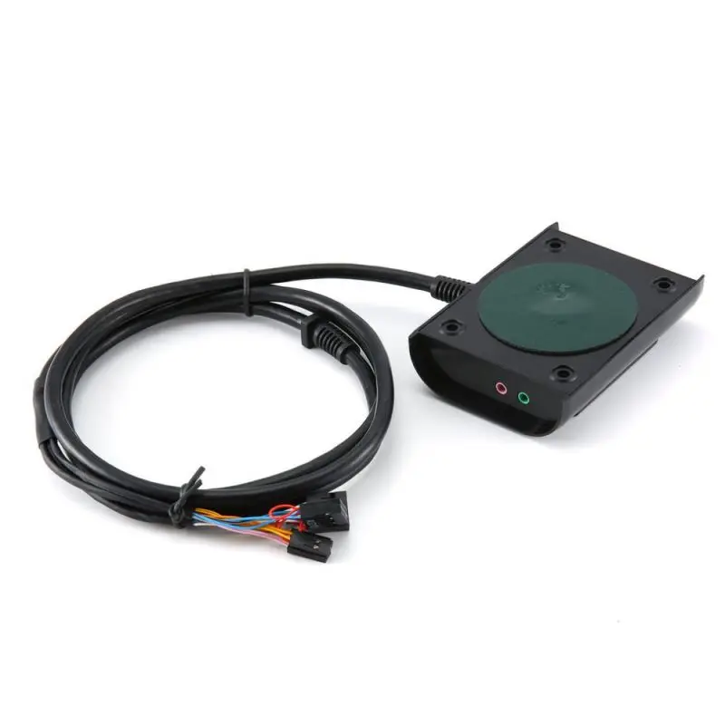 

Super Computer PC Case Power Supply on/off Reset Button Switch with Double USB and Audio Ports for Office Internet Cafes