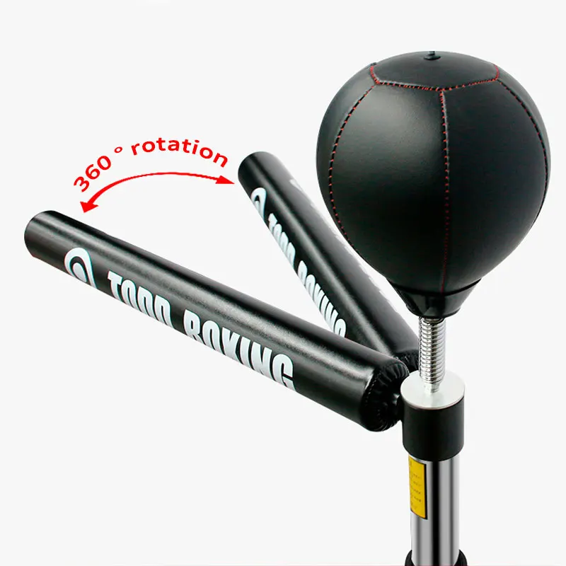 Boxing Reaction Target 360&deg; Rotating Target Height Adjustable Freestanding Punching Ball Boxing SpeedBag For MMA Fitness Workout