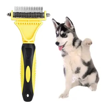 

Pet Cat Dog Grooming Brush Shedding Trimmer Dogs Cat Hair Fur Remover Open Knot Rake Knife Comb Cleanup Tool Pet Products