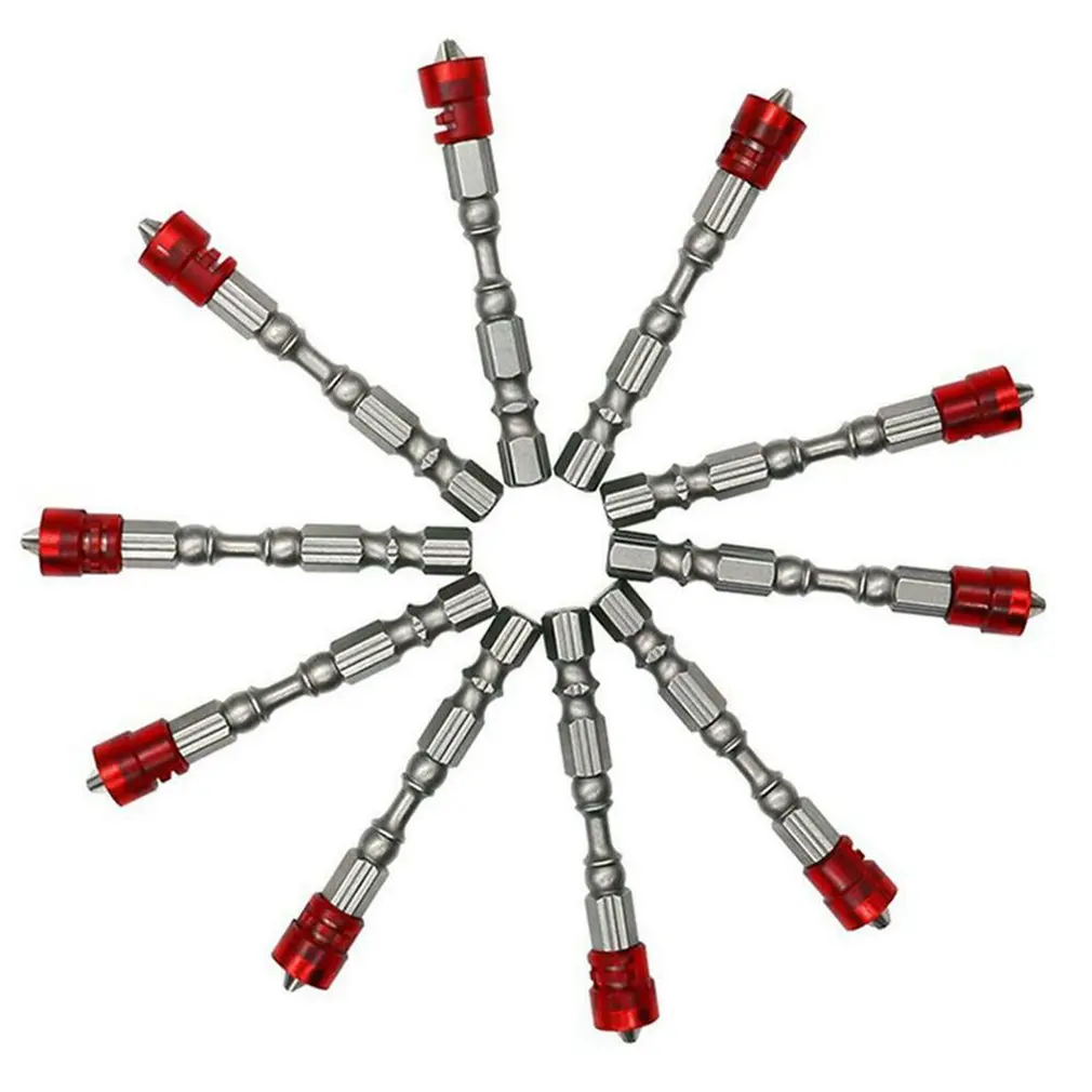 

5/10 Piece Set Color Magnetic Ring 65 Mm Magnetic Drill Screwdriver Bit S2 Steel Cross Head Set Screwdriver Set Hand Tool