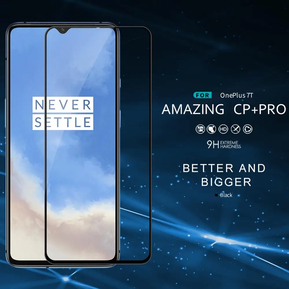 Nillkin закаленное стекло для Oneplus 7T стекло протектор экрана 2.5D полное покрытие защитное стекло Защита для One Plus 7T