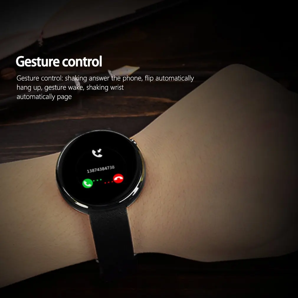 DM360 Black Waterproof Wrist Smart Watch Pedometer Stopwatch Anti-lost Function Smart Alarm Clock Sedentary Reminder