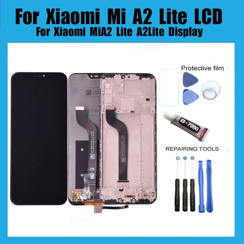 For Xiaomi Mi A2 Lite LCD Display With Frame Digitizer Display Touch Screen Replacement For Xiaomi MiA2 Lite A2Lite Display|Mobile Phone LCD Screens| - AliExpress