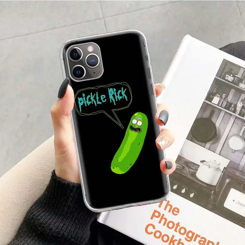 Чехол Rick and marty Pickle Rick для Apple iphone 11 Pro XS Max XR X 7 8 6 6S Plus 5 5S SE 10 десять подарочных силиконовых чехлов для телефона - Цвет: TR157-1