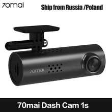 Автомобильный видеорегистратор 70mai с Wifi приложением и английским голосовым управлением 70mai 1S 1080P HD ночное видение 70 MAI 1S Автомобильная камера видеорегистратор 70mai Dash Cam