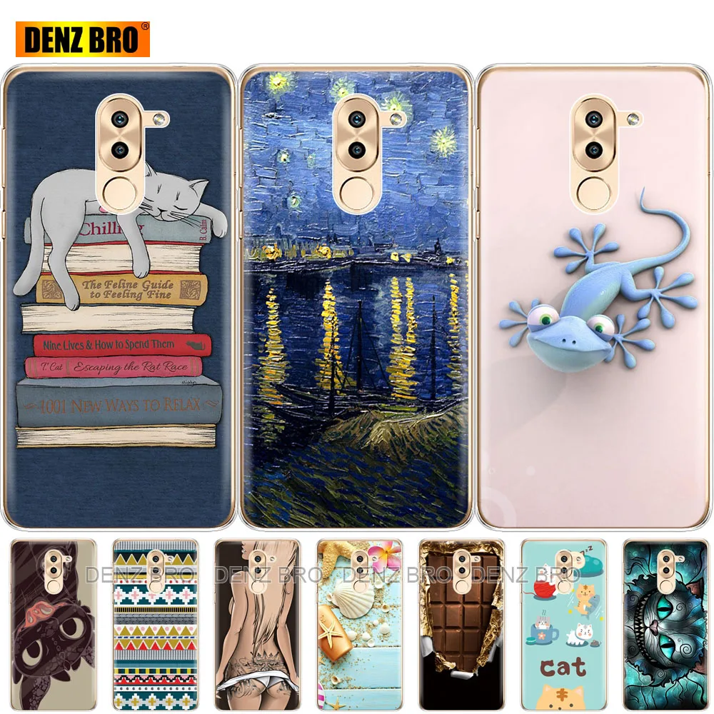 Мягкий силиконовый чехол для телефона huawei honor 6X чехлы honor6X из мягкого ТПУ задняя