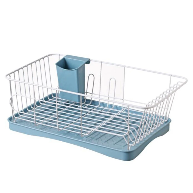 

Iron Multifunction Bowl Plate Dish Cup Cutlery Drainer Storage Shelf Rack Organizer Holder for Kitchen Storage Tool