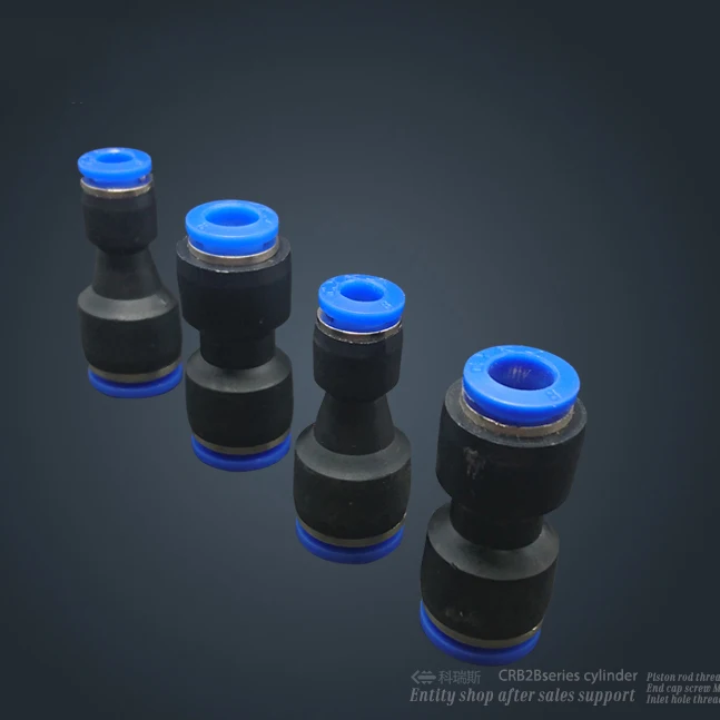 

Free shipping 30pcs PG10-6 Unequal Diameter Air Tube Fitting Straight Union , One Touch Push In Pneumatic Fitting Connectors