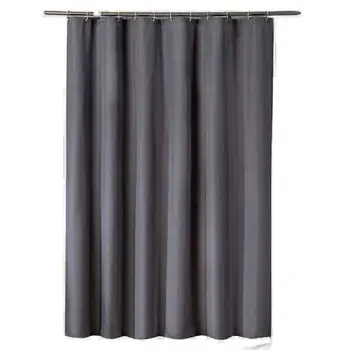 

30Solid Bathroom Shower Curtain Waterproof Shower Curtain Bathroom Curtains with Hooks Polyester Fabric Bath Curtains Mildew