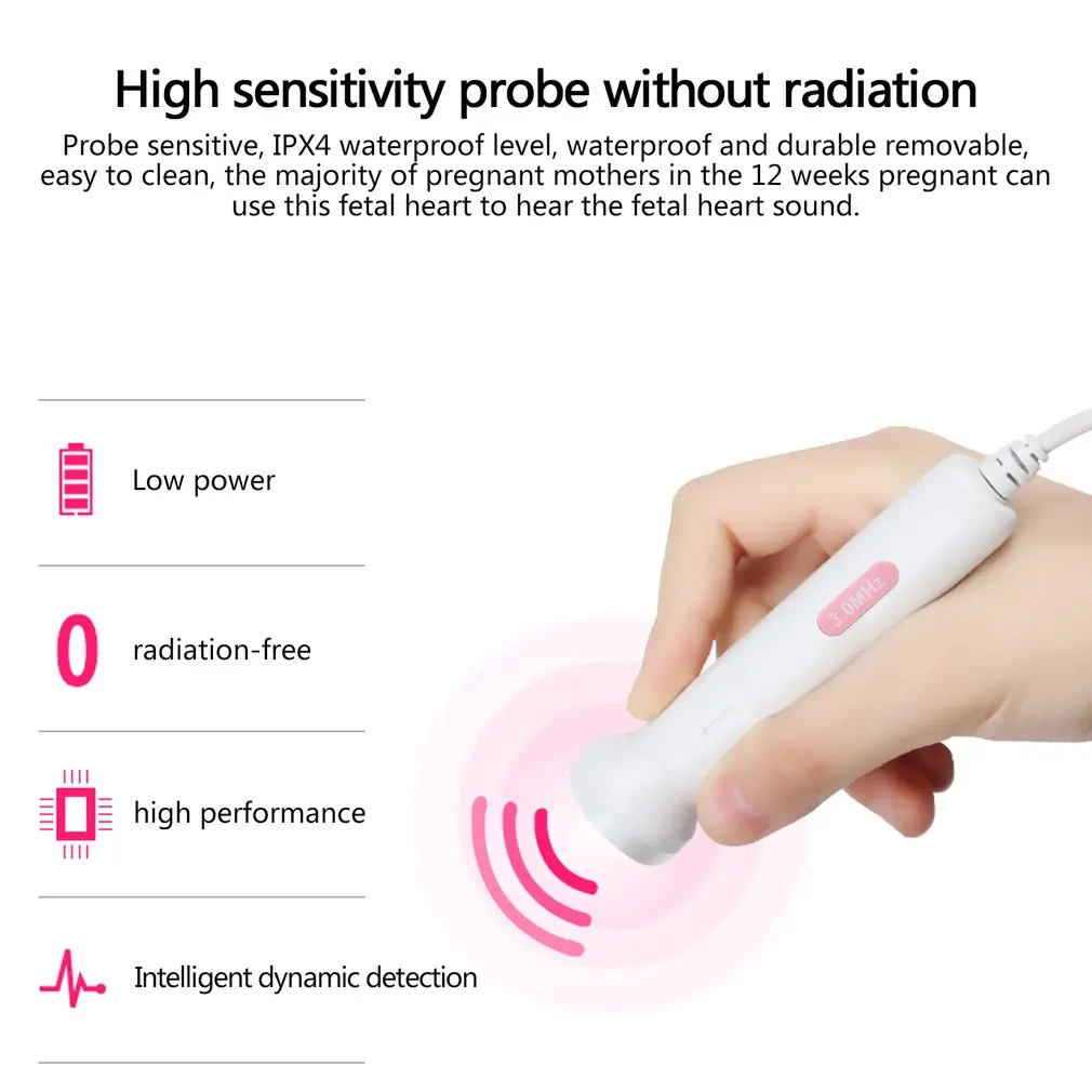 Детский монитор сердцебиения, ЖК-дисплей с громкоговорителем и бесплатным гелем, домашний датчик пульса для детей и плода, детектор сердечного ритма, забота о здоровье