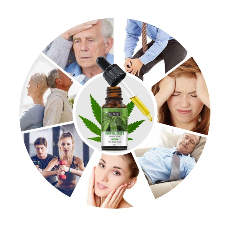 Hemp Seed Oil Relieve Pain Improve Sleeping Promote Blood Circulation Hemp Seed Massage Oil Hot Sale