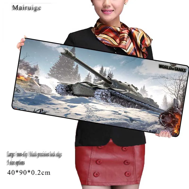 Mairuige 900*400*3mm Free Shipping World of Tanks Large Mouse Pad Grande Keyboards Mat for Dota LOL