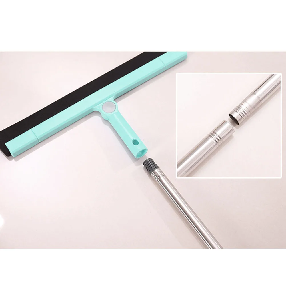 Wet Long Handle Dustless Clean Squeegee Bathroom Shower Water Scraper Garage Wiper Glass