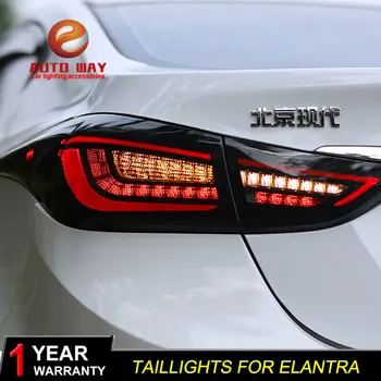 

Car Styling Tail Lights case for Hyundai Elantra Taillight 2012-2017 Hyundai Elantra Taillights LED Elantra Taillghts Rear Lamp