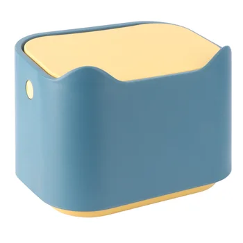 

1pc Trash Can Multifunction Desktop Plastic Garbage Box Sundries Bins Waste Container for Office Home