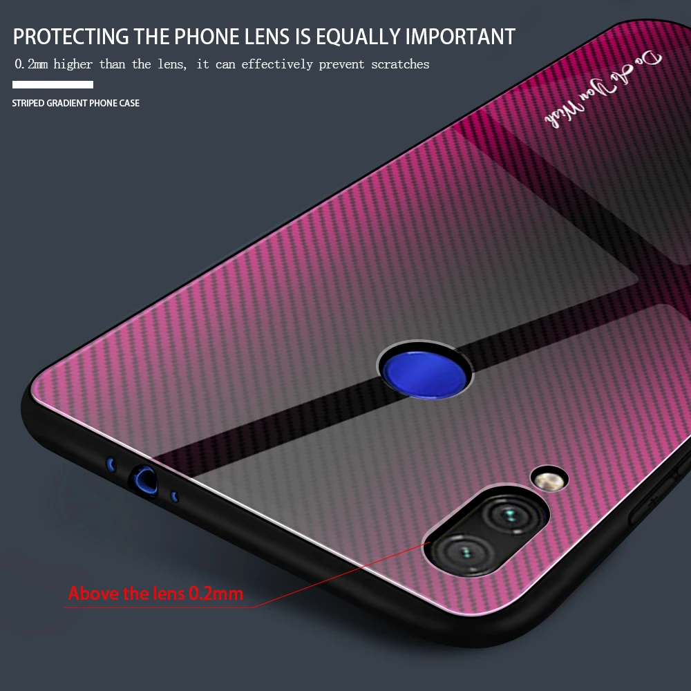 Чехол для Xiaomi Redmi Note 7 чехол из закаленного стекла телефона 5 6 Pro 7A K20 задняя крышка