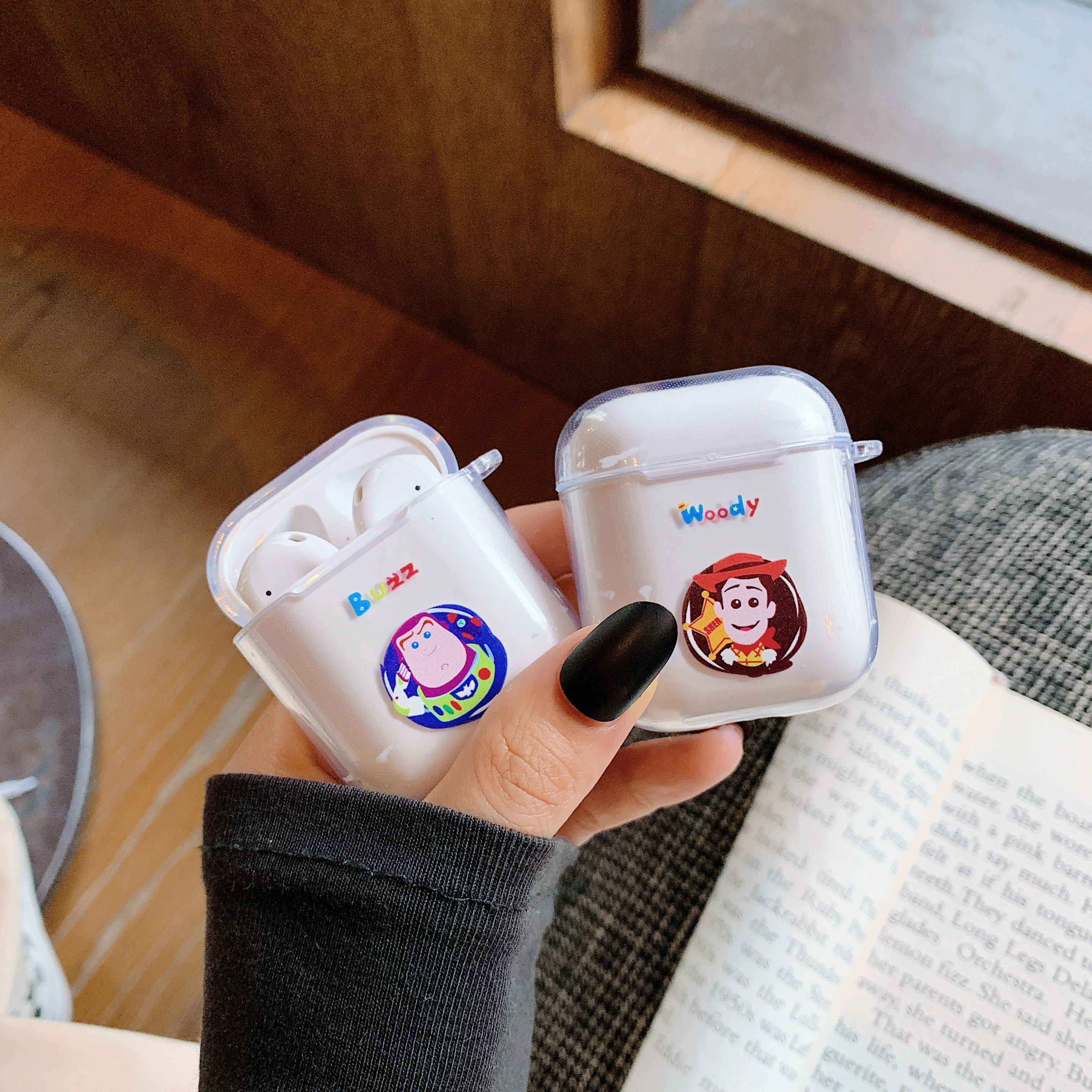 Doraemon Том и Джерри История игрушек Мультфильм беспроводной Bluetooth наушники милый чехол для Apple AirPods 2 1 силиконовая зарядка