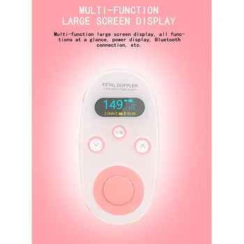

Doppler Fetal Heart rate Monitor Home Pregancy Baby & Fetal Sound Heart Rate Detector LCD Display No Radiation 2.5MHz