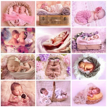 

Evershine Diamond Painting Baby Mosaic Diamond Embroidery Newborn Full Square Rhinestone Picture Cross Stitch Kit Needlework