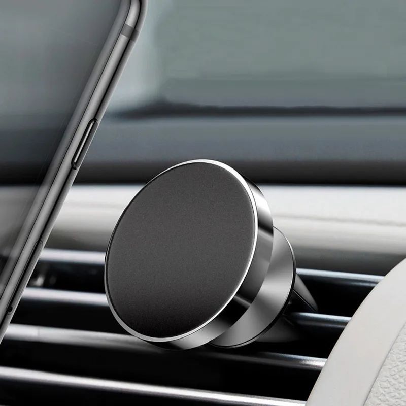 Universal de 360 grados de rotación soporte magnético coche Auto del teléfono móvil de montaje de ventilación de aire/succión soporte Interior del coche