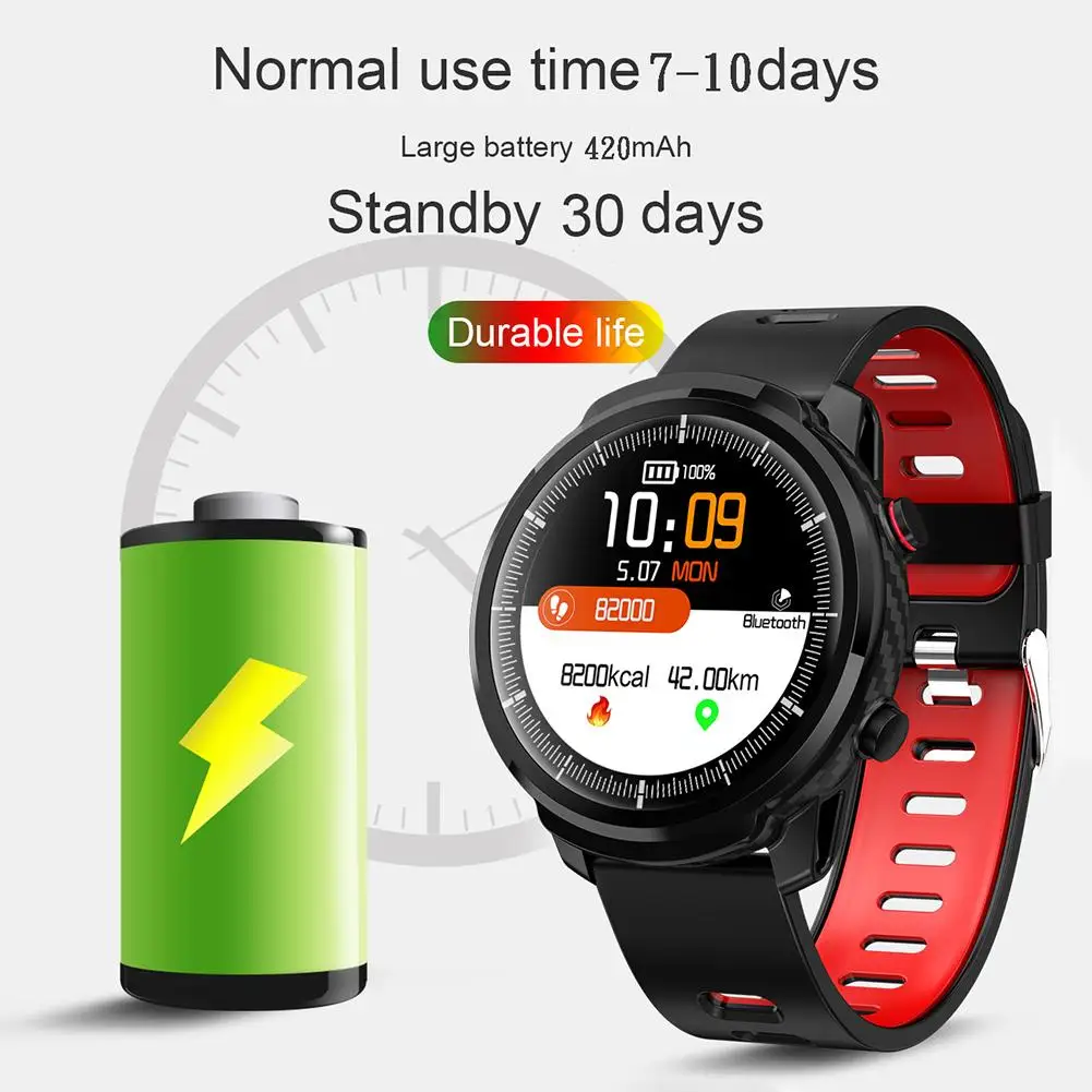 Мужские смарт часы с пульсометром водонепроницаемые спортивные прогнозом