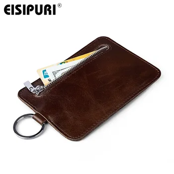 

PRAETOR Wallet Thin ID Card Holder Unisex Bank Credit Card Holder Mini First Layer Cowhide High-end Vintage Passport Cover 414 H