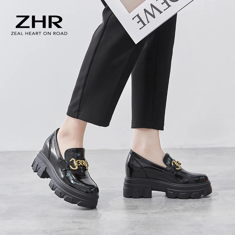 Chunky oxford shoes womens Clearance