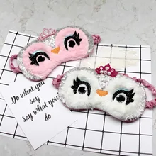 Мультяшная маска для сна с изображением совы, повязка на глаза для девочки, Подростковая повязка на глаза, дорожный макияж, Детские аксессуары