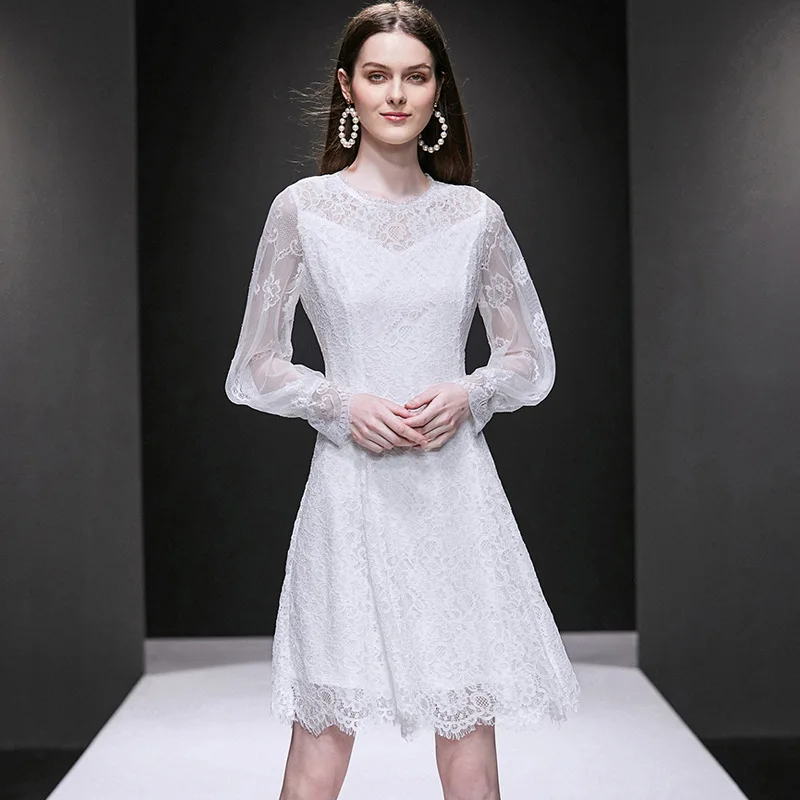 Летнее Сексуальное Белое Кружевное платье с бахромой Vestidos Verano 2020 женское