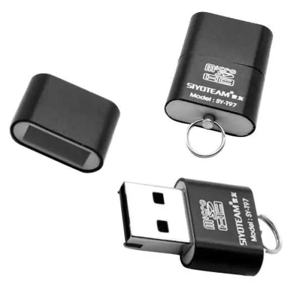 Портативный мини USB 2 0 Micro SD TF T-Flash считыватель карт памяти адаптер флэш-накопитель