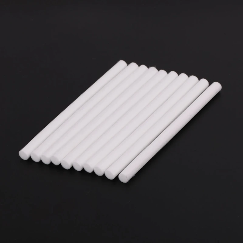 10 Pieces 8mm*130mm Humidifiers Filters Cotton Swab for USB Air Ultrasonic Humidifier Aroma Diffuser Replace Parts Can Be Cut