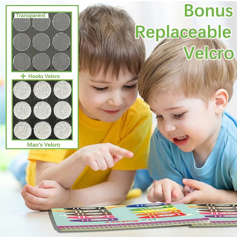 Montessori Paste Sticker Book Children Toys My First Busy Book Preschool Cognitive Quiet Book Educational Toys For Children New 5