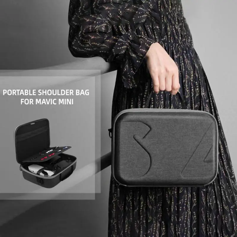 Buy Multi-functional Handbag Shoulder Bag Portable Carrying Case for DJI Mavic Mini Drone Remote Control Battery Charger Accessories