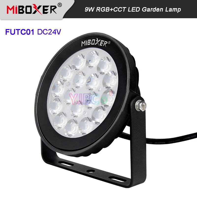 

Miboxer DC24V FUTC01 9W светодиодный светильник для газона RGB + CCT садовый светильник водонепроницаемый IP66 светильник