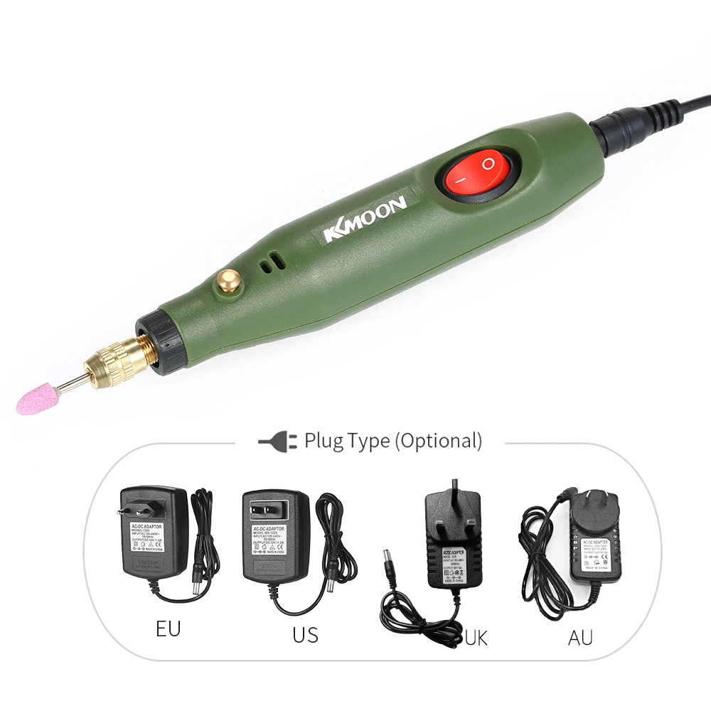 KKmoon Профессиональный мини электрический шлифовальный станок набор DC12V электрическая дрель шлифовальный роторный инструмент набор для фрезерования полировки гравировки