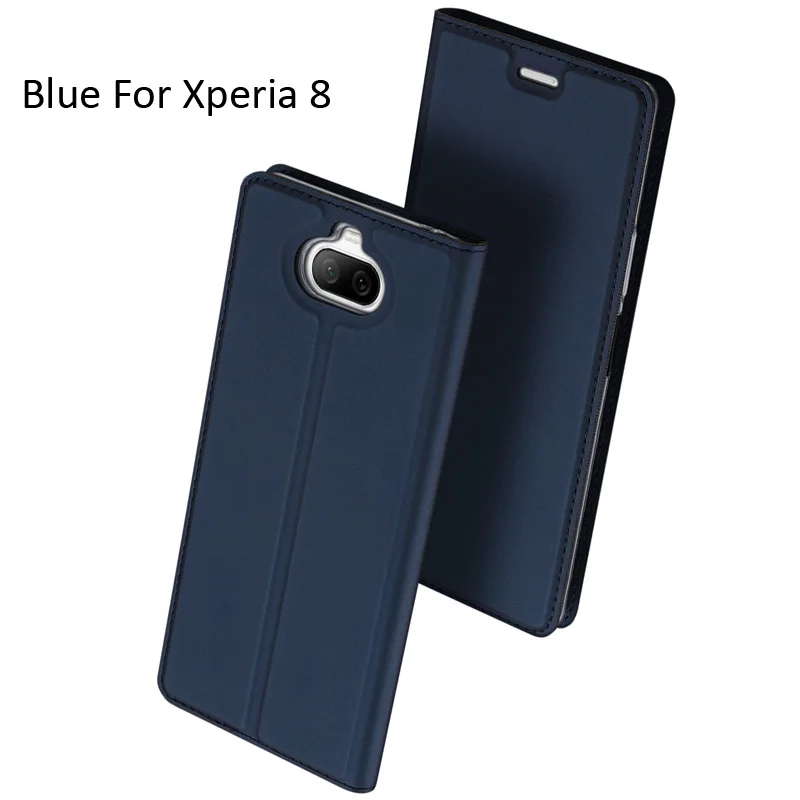 Blue DUX DUCIS чехол для sony Xperia 1 8 XZ4 Compact Book Флип кожаный бумажник Coque чехол - Цвет: Blue