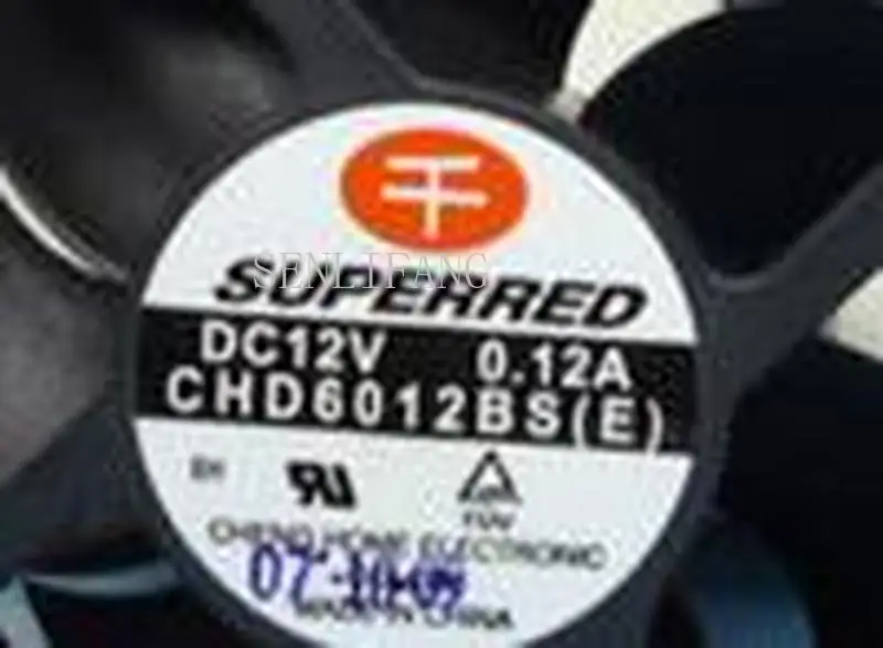 

for 6020 CHD6012BS(E)DC12V 0.12A 2 wires 2 pins case fan,6cm cooling fan