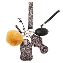 

9 Pcs Personal Security Alarm Self Defense Mini Product Girl Multifunction Keychain Wolf Protection Set Self Defense Hot Sale