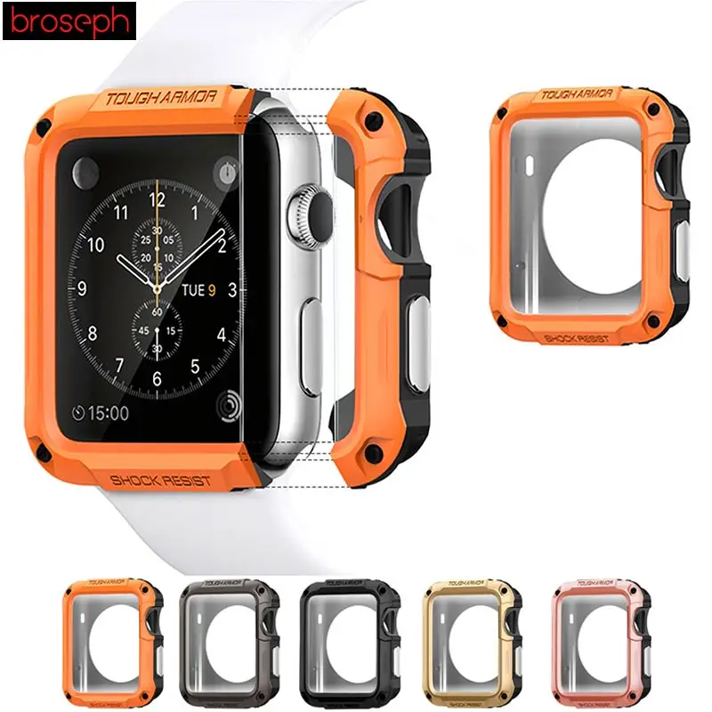 

Screen Protector Shell Case for Apple Watch 38mm 42mm SGP TPU Full Cover Protective Cover for iwatch Series 1 2 3 4 40mm 44mm