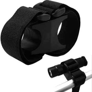 

Zero Degree Bike Flashlight Holder Bicycle Handbar Scope Mount Tactical LED Torch Mount Clip With Adhesive Strap